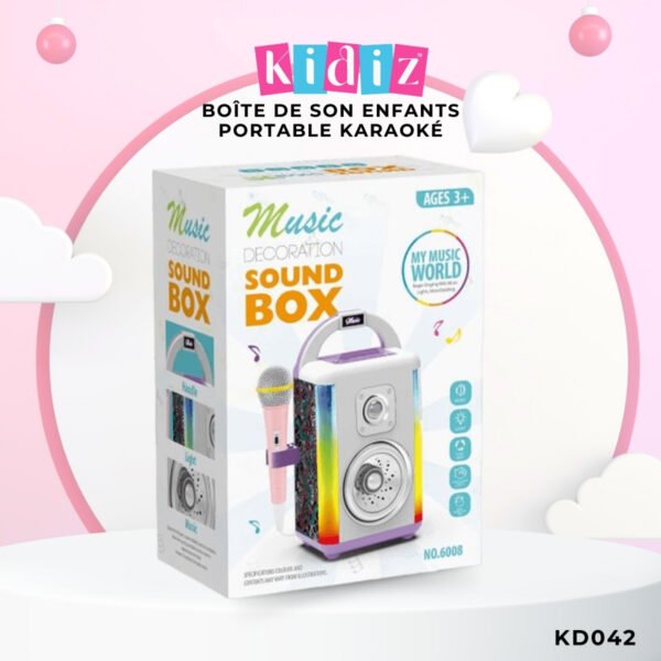 Boîte de son enfants portable karaoké 'KD042' – Image 3