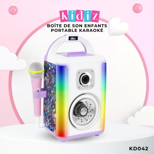 Boîte de son enfants portable karaoké 'KD042' – Image 4