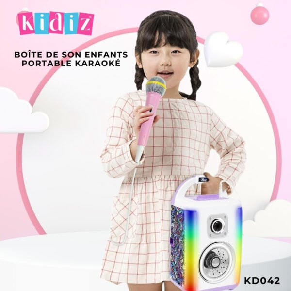 Boîte de son enfants portable karaoké 'KD042' – Image 2