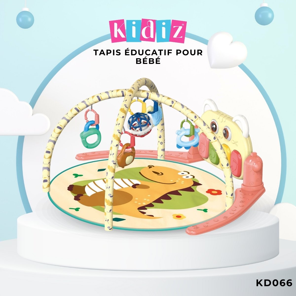 Balle Musicale Dansante Pour Bébé – Jouet Éducatif Avec Lumières – Cadeau De Noël (Piles Non Incluses)