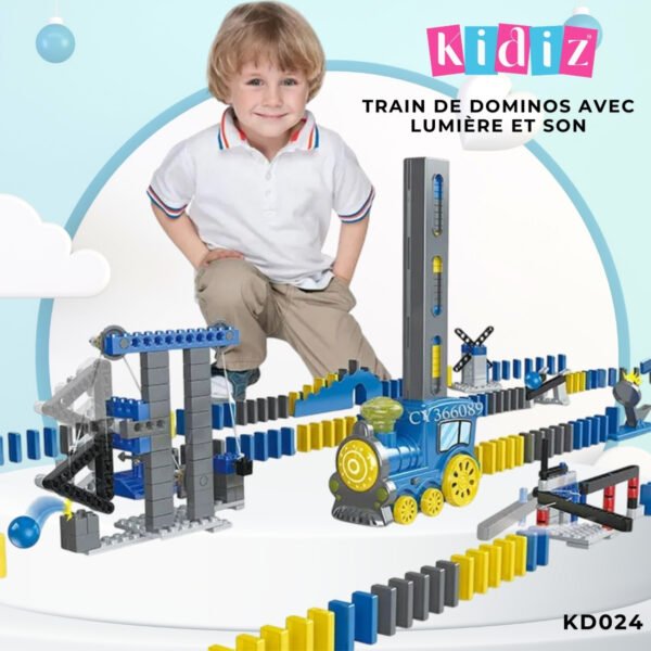 Train de dominos avec lumière et son 'KD024' – Image 2