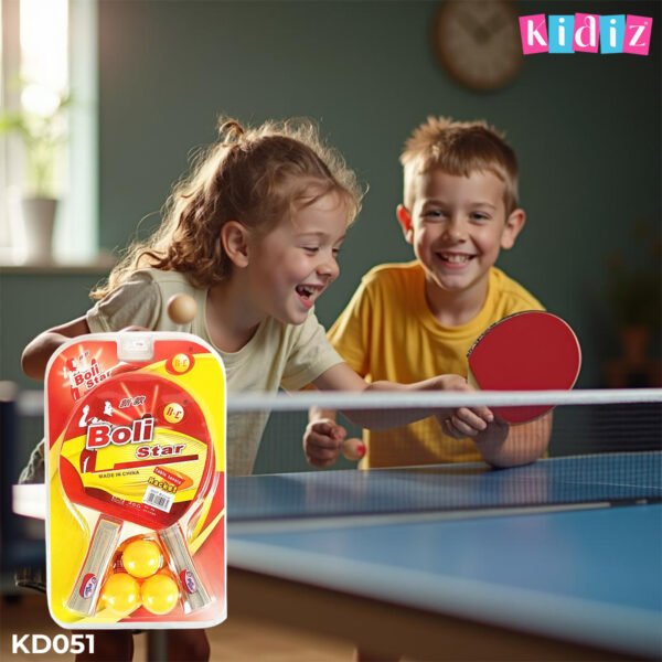 Ensemble de Ping-Pong : 2 Raquettes et 3 Balles 'KD051' – Image 3