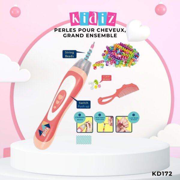 Kit Pinces à Cheveux & Perles Torsadées KD172 – Image 3