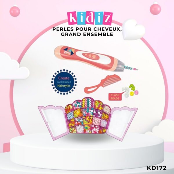 Kit Pinces à Cheveux & Perles Torsadées KD172 – Image 2