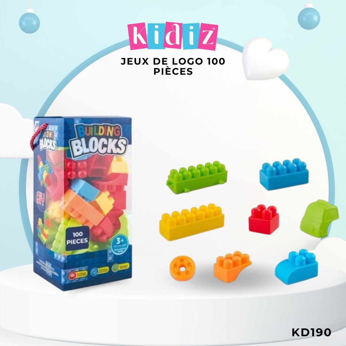 Blocs de Construction pour Enfants 100 Pièces KD190