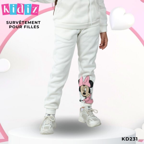 Survêtement pour fille BLANC KD231 – Image 2