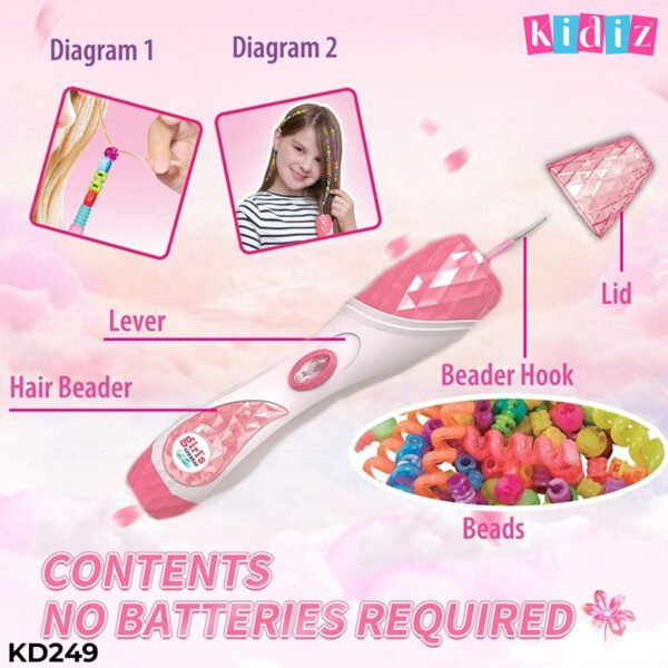 Kit de tressage de perles pour cheveux KD232 – Image 4