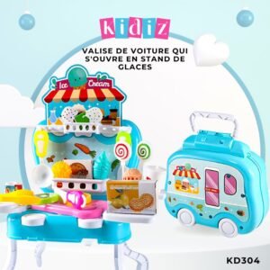 Valise de voiture qui s'ouvre en stand de glaces KD304