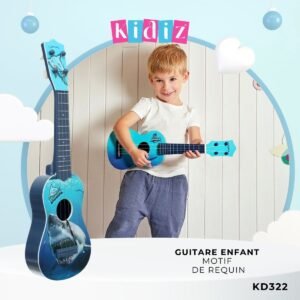 Guitare enfant motif de requin KD322