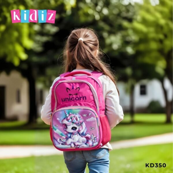 Sac à dos scolaire fille 'Unicorn' KD350 – Image 2