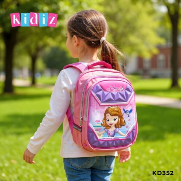 Sac à Dos 'Princesse Sofia' Rose Bébé KD352 – Image 2