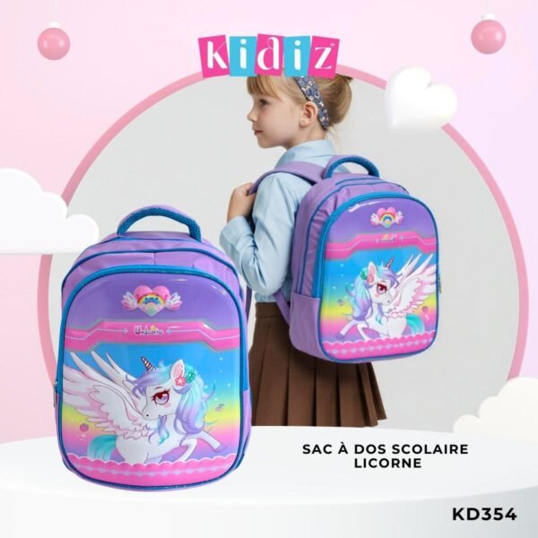 Sac à dos Scolaire Licorne - KD354