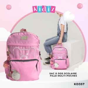 Sac à Dos Scolaire Fille Multi-poches KD357