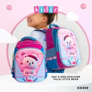 Sac à Dos Scolaire 'Fille Little Bear' KD359