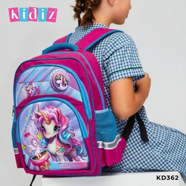 Sac à Dos Scolaire Fille  Grand Format KD362 – Image 4