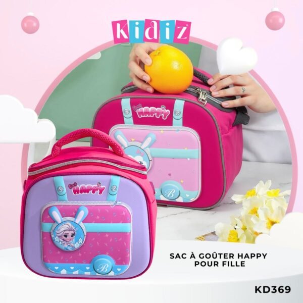 Sac à goûter 'Happy' pour fille - KD369 – Image 4