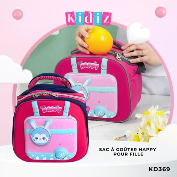 Sac à goûter 'Happy' pour fille - KD369 – Image 5