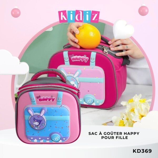 Sac à goûter 'Happy' pour fille - KD369
