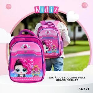Sac à dos scolaire fille 'Grand Format' KD371