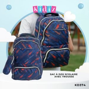 Sac à Dos Scolaire avec trousse KD374