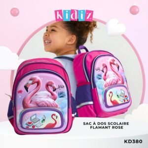 Sac à Dos Scolaire 'Flamant rose' KD380