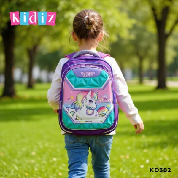 Sac à dos Scolaire Fille Licorne KD382 – Image 3