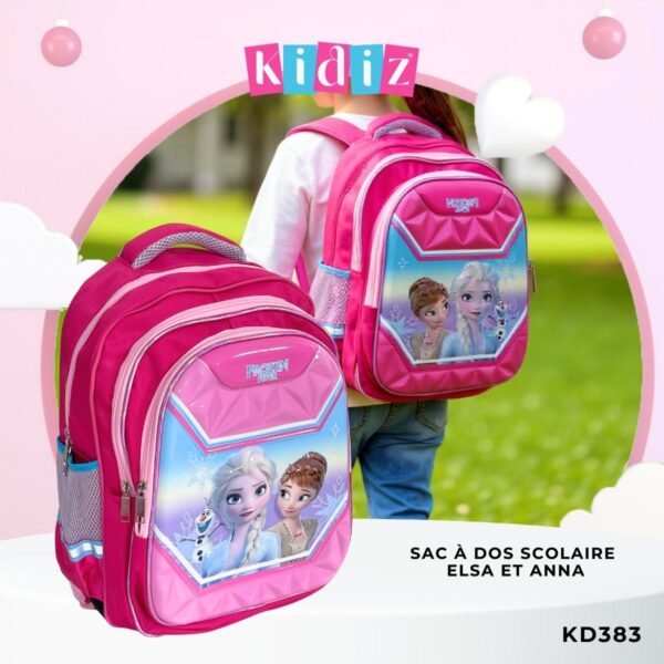 Sac à dos Scolaire Elsa et Anna KD383