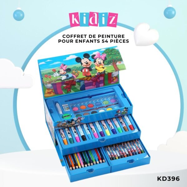 Coffret de peinture pour enfants 54 pièces KD396 – Image 3