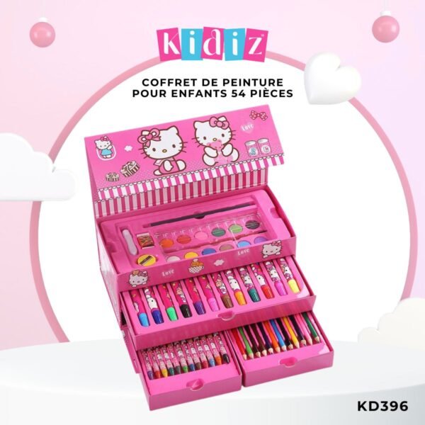 Coffret de peinture pour enfants 54 pièces KD396 – Image 6