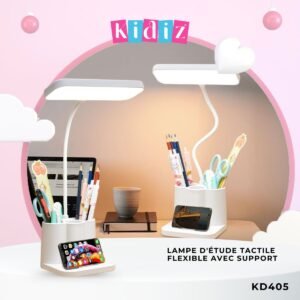 Lampe d'étude tactile flexible avec Support KD405