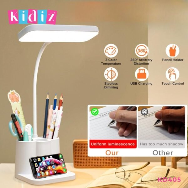 Lampe d'étude tactile flexible avec Support KD405 – Image 6