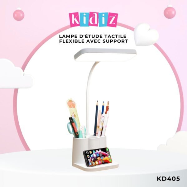 Lampe d'étude tactile flexible avec Support KD405 – Image 2