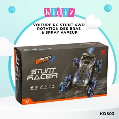 Voiture RC Stunt 4WD Rotation & Spray Vapeur KD503