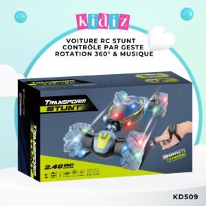 Voiture RCS tunt Contrôle Geste Rotation & Musique KD509